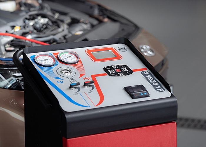 Panel systemu sprawdzającego pracę układu klimatyzacji